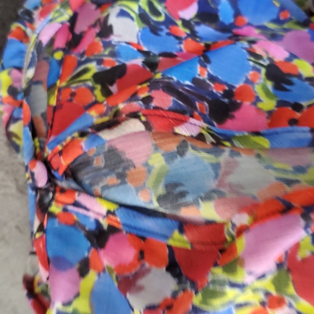 Nwt j crew water color floral cinch waist dress size s - Picture 6 of 13